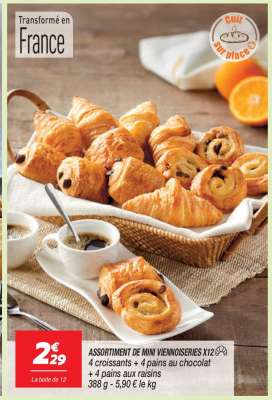 ASSORTIMENT DE MINI VIENNOISERIES X12