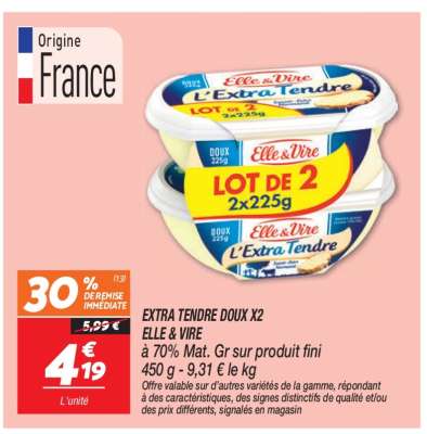 EXTRA TENDRE DOUX X2