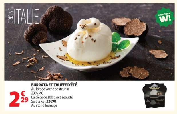 Burrata et truffe d'été*