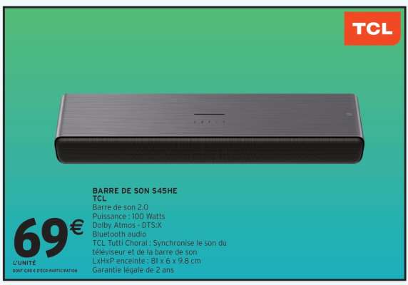 BARRE DE SON S45HE