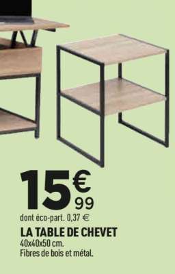 LA TABLE DE CHEVET