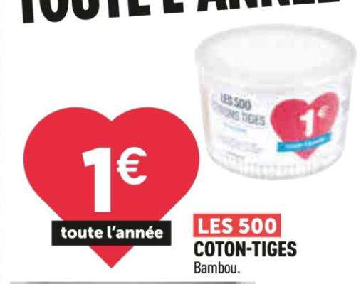 LES 500 COTON-TIGES