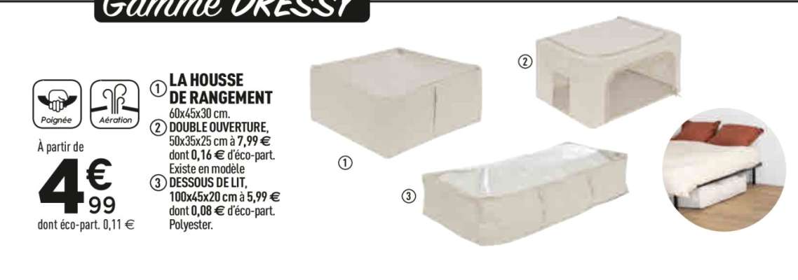 LA HOUSSE DE RANGEMENT