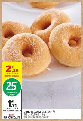 DONUTS AU SUCRE X4