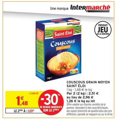 COUSCOUS GRAIN MOYEN SAINT ÉLOI