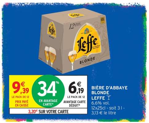 BIÈRE D'ABBAYE BLONDE LEFFE