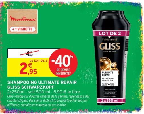 SHAMPOOING ULTIMATE REPAIR GLISS SCHWARZKOPF