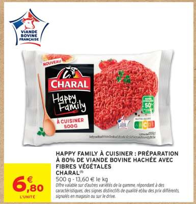 Charal Happy Family à Cuisiner