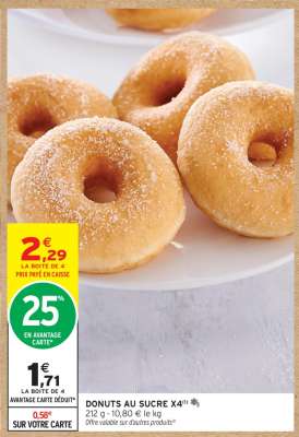 DONUTS AU SUCRE X4