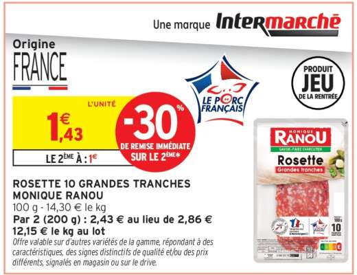 ROSETTE 10 GRANDES TRANCHES MONIQUE RANOU