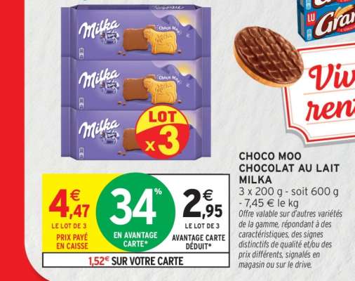 CHOCO MOO CHOCOLAT AU LAIT MILKA