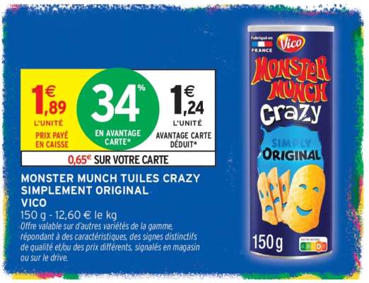 MONSTER MUNCH TUILES CRAZY SIMPLEMENT ORIGINAL