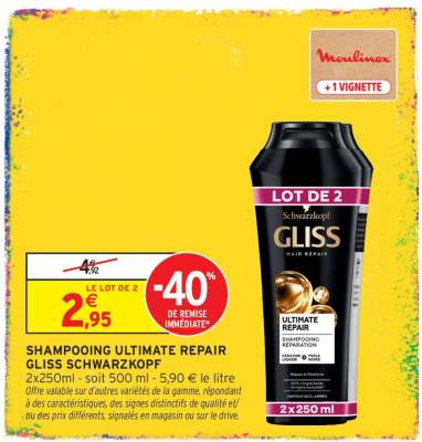 SHAMPOOING ULTIMATE REPAIR GLISS SCHWARZKOPF
