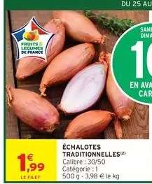 Echalotes traditionnelles
