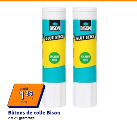 Bâtons de colle Bison