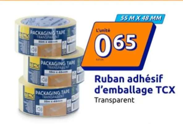Ruban adhésif d'emballage TCX