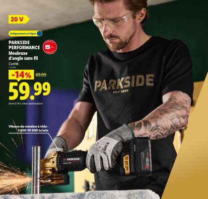 PARKSIDE PERFORMANCE Meuleuse d'angle sans fil