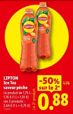 Lipton ice tea saveur pêche