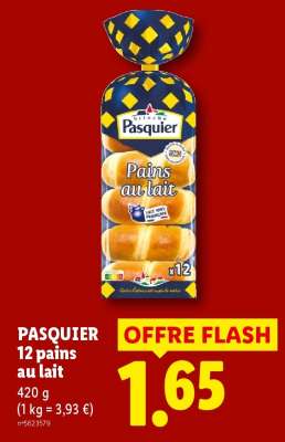 PASQUIER 12 pains au lait