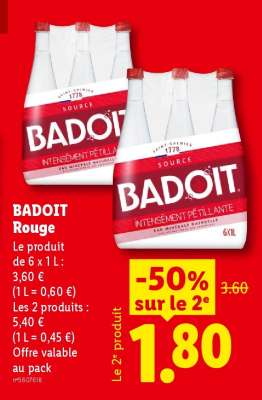 Badoit rouge