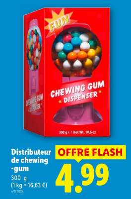 Distributeur de chewing-gum