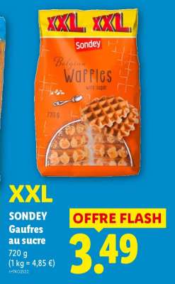 SONDEY Gaufres au sucre