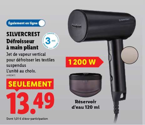 SILVERCREST Défroisseur à main pliant