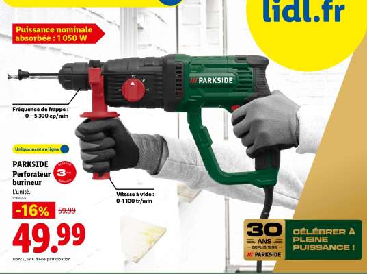 PARKSIDE Perforateur burineur