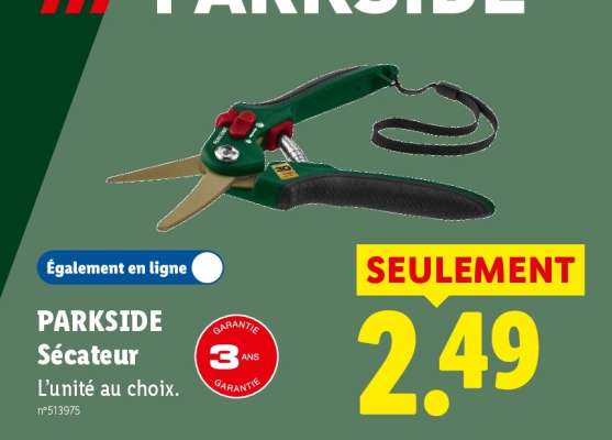 PARKSIDE Sécateur
