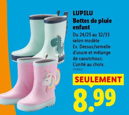 LUPILU Bottes de pluie enfant