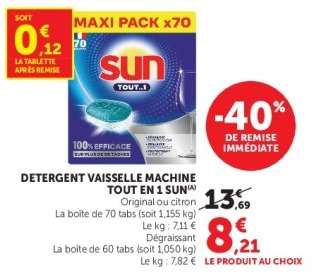 Détergent Vaisselle Machine Tout en 1 Sun
