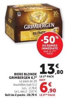 BIERE BLONDE GRIMBERGEN 6,7°