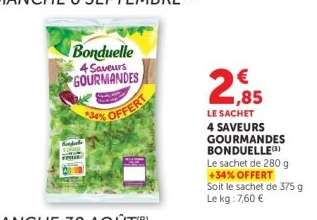4 SAVEURS GOURMANDES BONDUELLE
