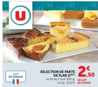 SÉLECTION DE PARTS DE FLAN