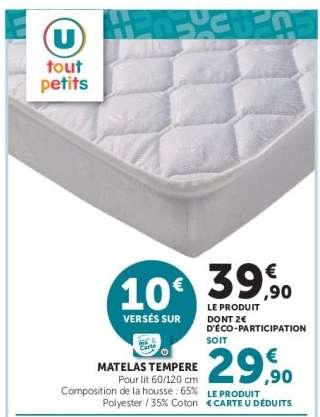 MATELAS TEMPERE