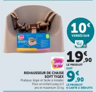 REHAUSSEUR DE CHAISE SOFT TIGEX