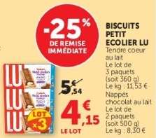BISCUITS PETIT ÉCOLIER LU