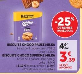 Biscuits Choco Pause Milka