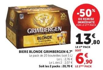 BIERE BLONDE GRIMBERGEN 6,7°