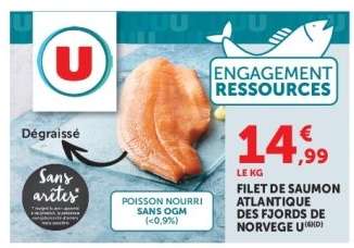 Filet de saumon Atlantique des fjords de Norvège U