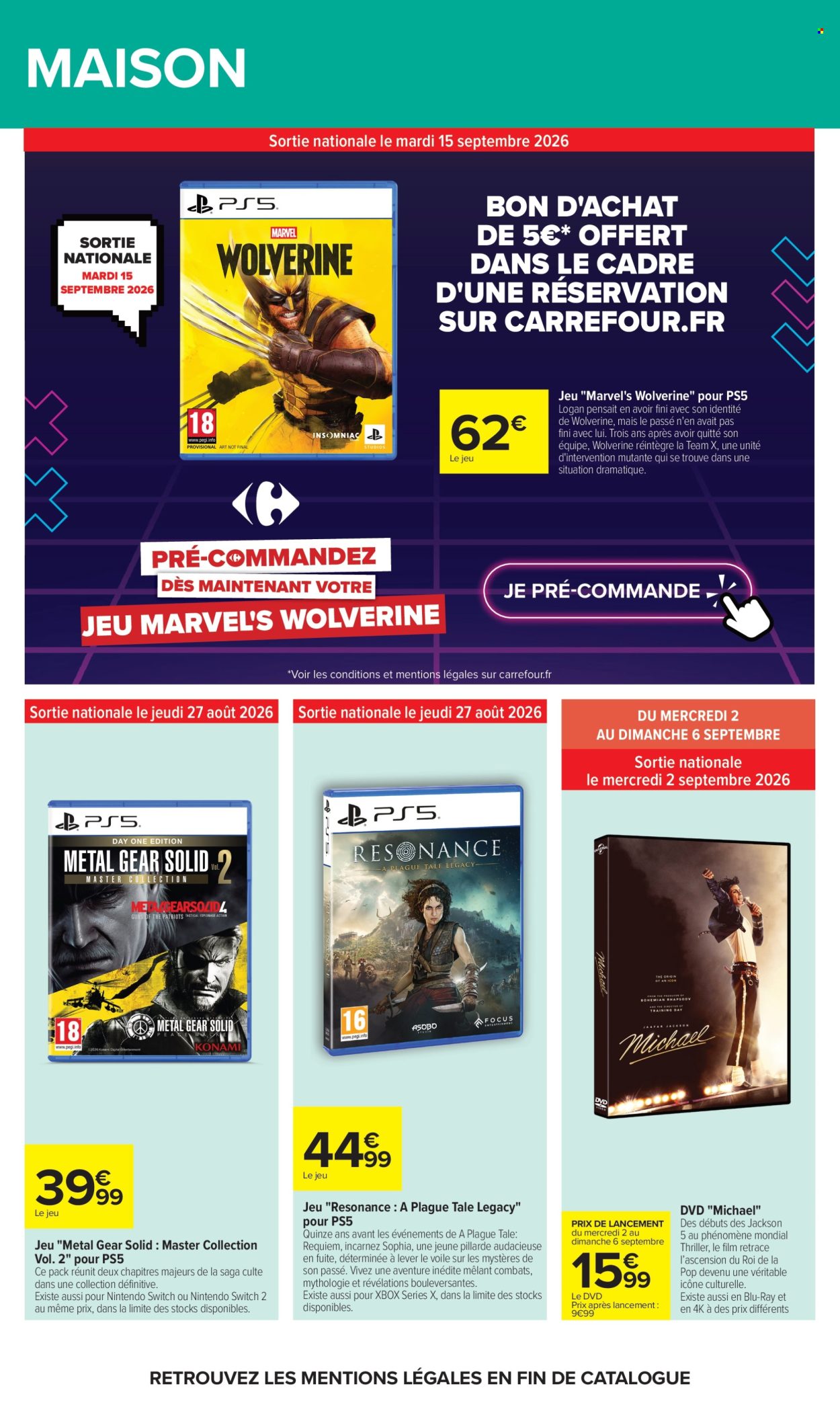 Catalogue Carrefour Hypermarchés - 24.08.2026 - 07.09.2026. Page 74