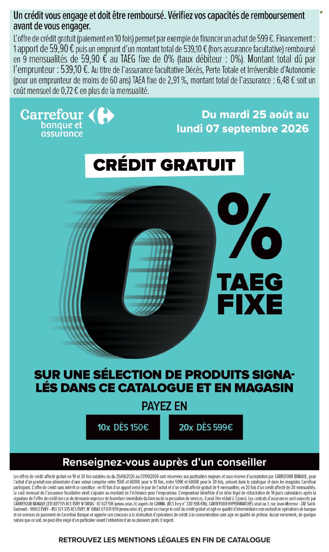 Catalogue Carrefour Hypermarchés - 25.08.2026 - 07.09.2026. Page 10