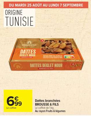 Dattes branchées BROUSSE & FILS