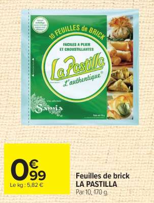 Feuilles De Brick La Pastilla