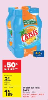BOISSON AUX FRUITS 'OASIS'