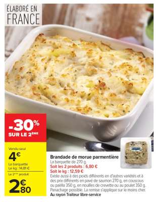 BRANDADE DE MORUE PARMENTIÈRE
