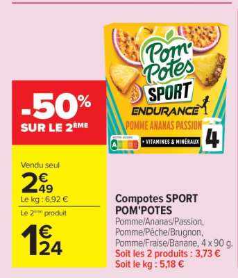 Compotes SPORT POM'POTES