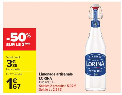 Limonade Artisanale Lorina