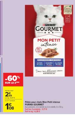 Pâtée pour chats Mon Petit intense PURINA GOURMET