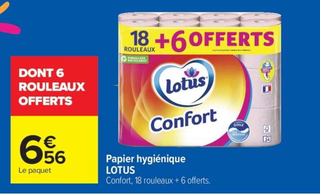 Papier hygiénique LOTUS